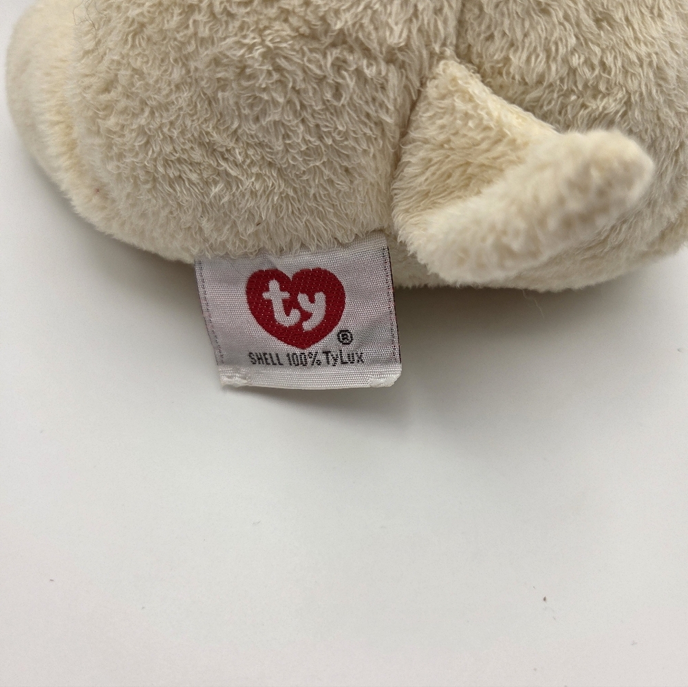 Ty Pluffies P'nut Yellow Plaid Elephant 2006 Plush Toy - Picture 3 of 10
